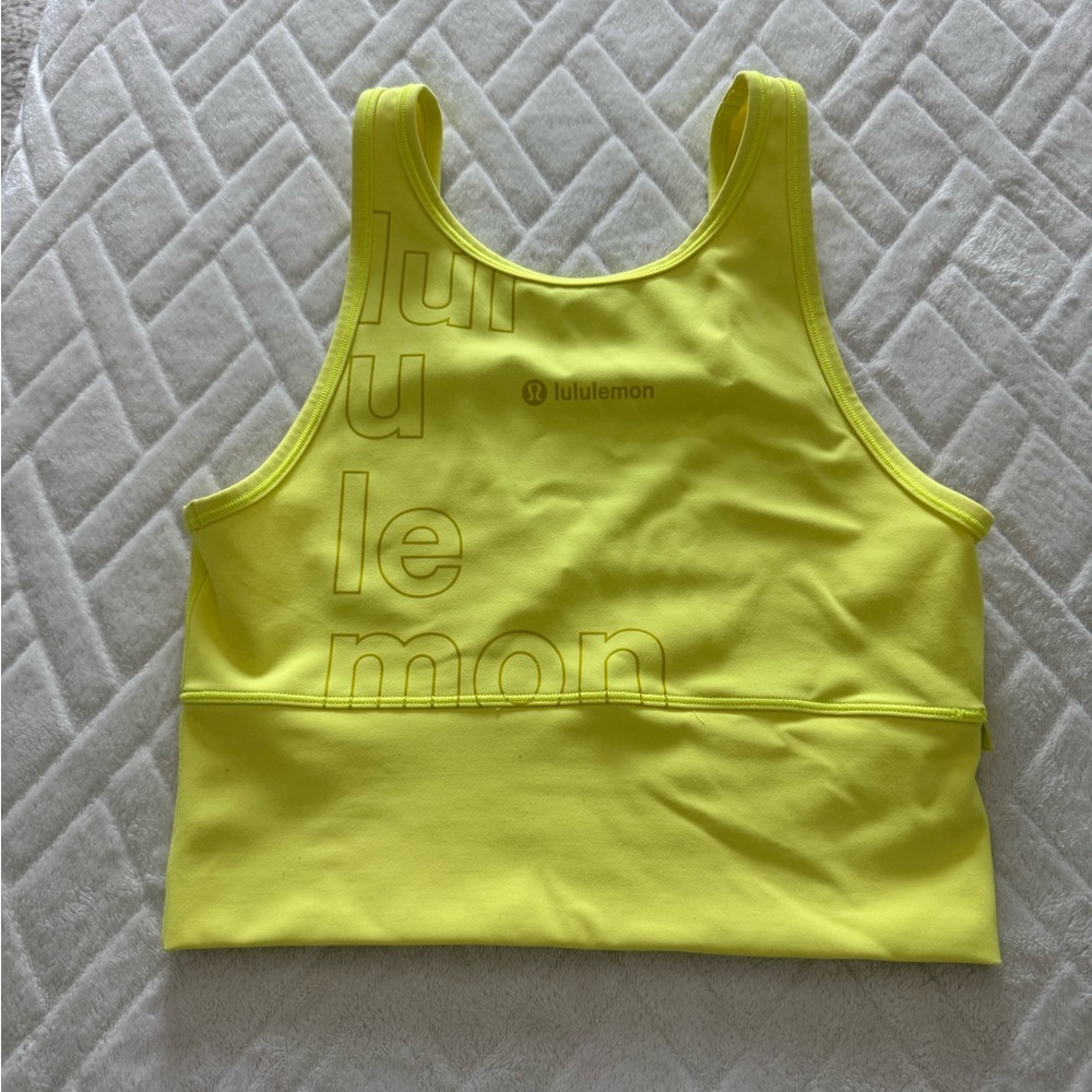 Lululemon sports bra neon